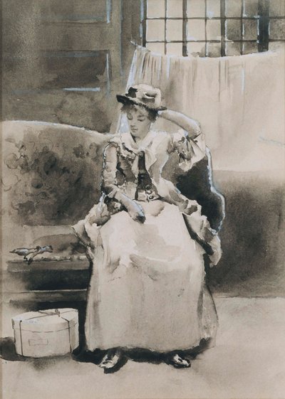 Untitled (Seated Woman) by Arthur Bowen Davies